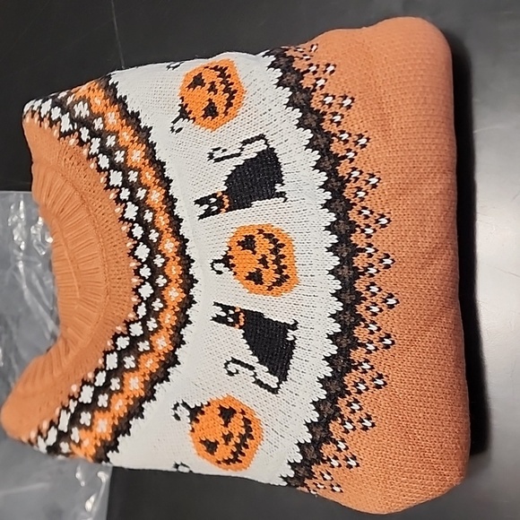 Halloween sweater w/Jack-o-lanterns & cats Multiple sizes - Picture 6 of 6